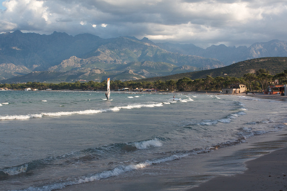 Windsurfer in der Bucht von Calvi
